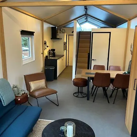 Schitterend 4 Persoons Tinyhouse Met Hottub Aan De Bossen In 4-16 Putten