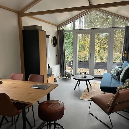 Chalet Schitterend 4 Persoons Tinyhouse Met Hottub Aan De Bossen In 4-16 Putten