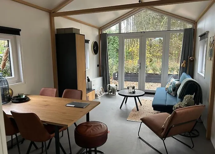 Chalet Schitterend 4 Persoons Tinyhouse Met Hottub Aan De Bossen In 4-16 Putten