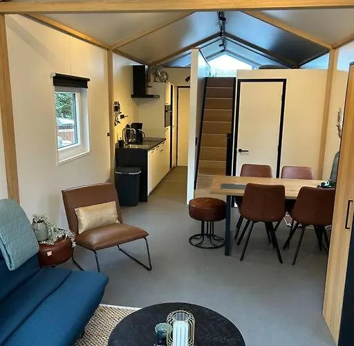 Schitterend 4 Persoons Tinyhouse Met Hottub Aan De Bossen In 4-16 Putten