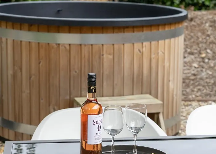 Schitterend 4 Persoons Tinyhouse Met Hottub Aan De Bossen In 4-16 Chalé Putten